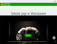 Tablet Screenshot of hathajoga.pl